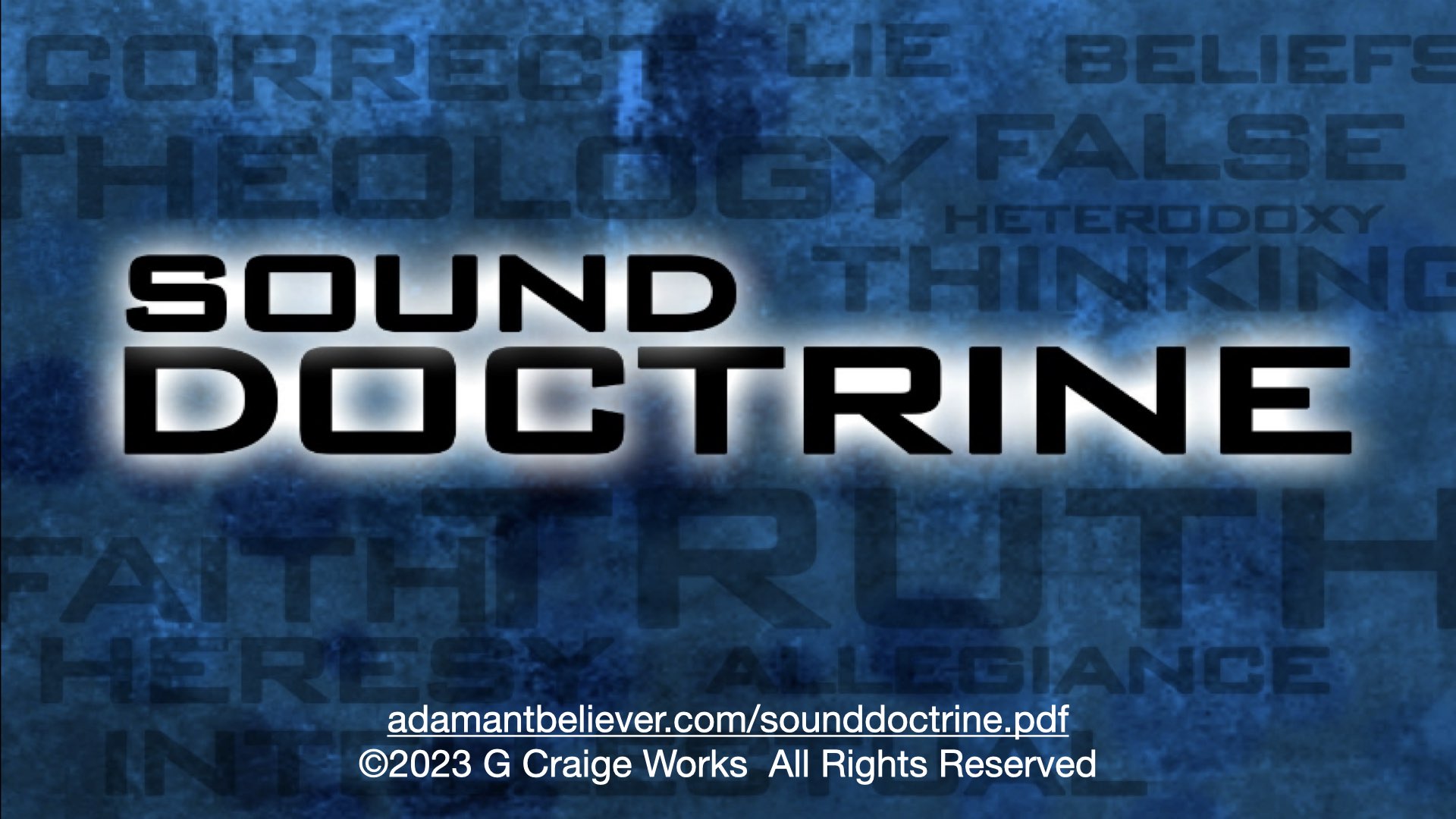 ‎Sound Doctrine.‎001